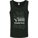 60th Birthday 60 Year Old Geek Funny Maths Mens Vest Tank Top Black