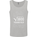 60th Birthday 60 Year Old Geek Funny Maths Mens Vest Tank Top Sports Grey