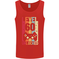 60th Birthday 60 Year Old Level Up Gamming Mens Vest Tank Top Red