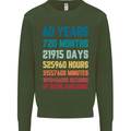 60th Birthday 60 Year Old Mens Sweatshirt Jumper Forest Green