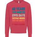 60th Birthday 60 Year Old Mens Sweatshirt Jumper Heliconia
