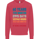 60th Birthday 60 Year Old Mens Sweatshirt Jumper Heliconia
