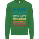60th Birthday 60 Year Old Mens Sweatshirt Jumper Irish Green