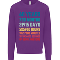 60th Birthday 60 Year Old Mens Sweatshirt Jumper Purple