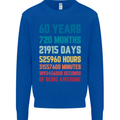 60th Birthday 60 Year Old Mens Sweatshirt Jumper Royal Blue