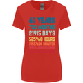 60th Birthday 60 Year Old Womens Wider Cut T-Shirt Red