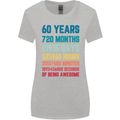 60th Birthday 60 Year Old Womens Wider Cut T-Shirt Sports Grey