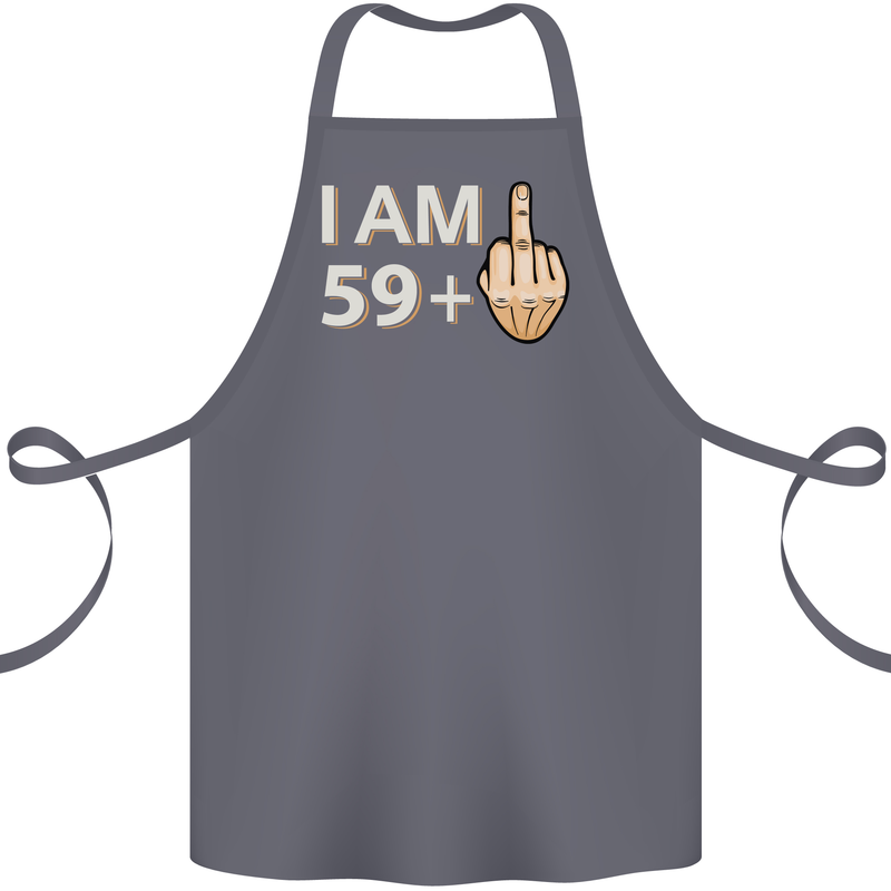 60th Birthday Funny Offensive 60 Year Old Cotton Apron 100% Organic Steel