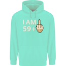 60th Birthday Funny Offensive 60 Year Old Mens 80% Cotton Hoodie Peppermint