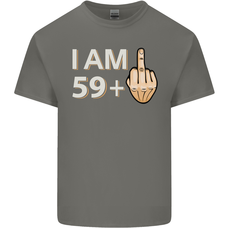 60th Birthday Funny Offensive 60 Year Old Mens Cotton T-Shirt Tee Top Charcoal