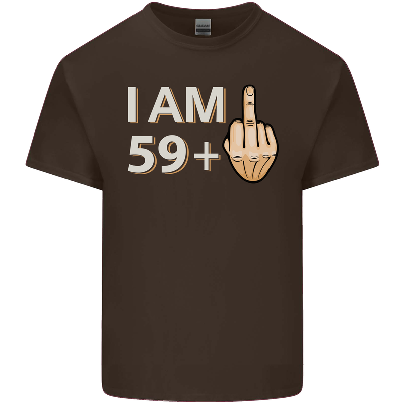 60th Birthday Funny Offensive 60 Year Old Mens Cotton T-Shirt Tee Top Dark Chocolate