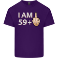 60th Birthday Funny Offensive 60 Year Old Mens Cotton T-Shirt Tee Top Purple