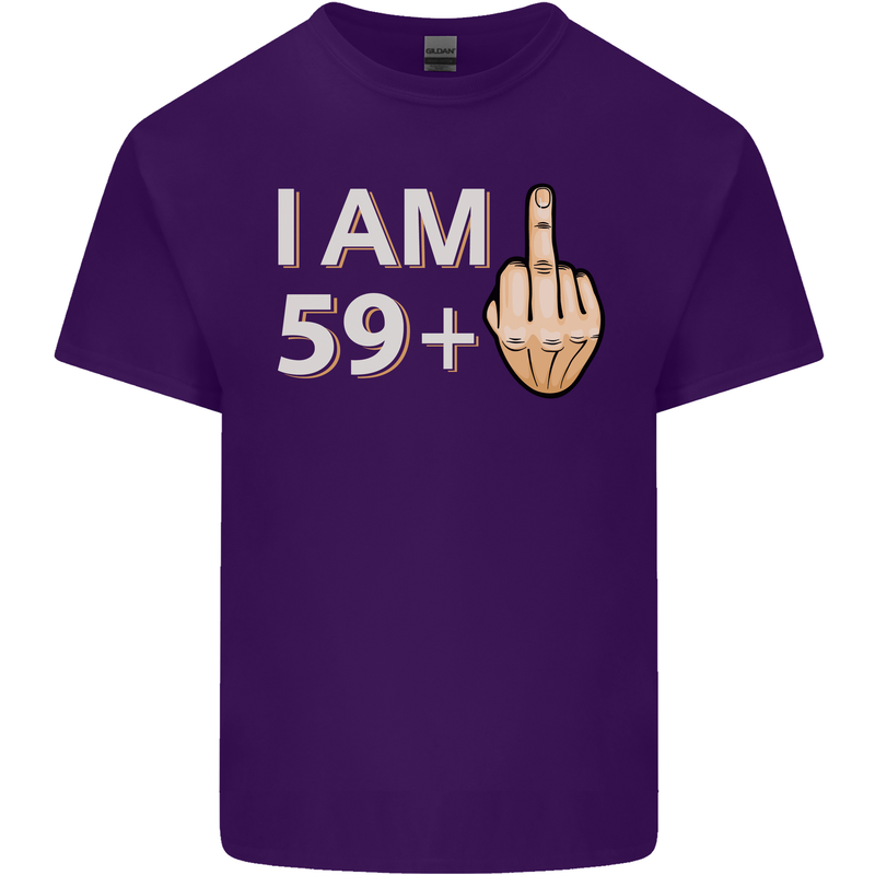 60th Birthday Funny Offensive 60 Year Old Mens Cotton T-Shirt Tee Top Purple