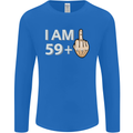 60th Birthday Funny Offensive 60 Year Old Mens Long Sleeve T-Shirt Royal Blue