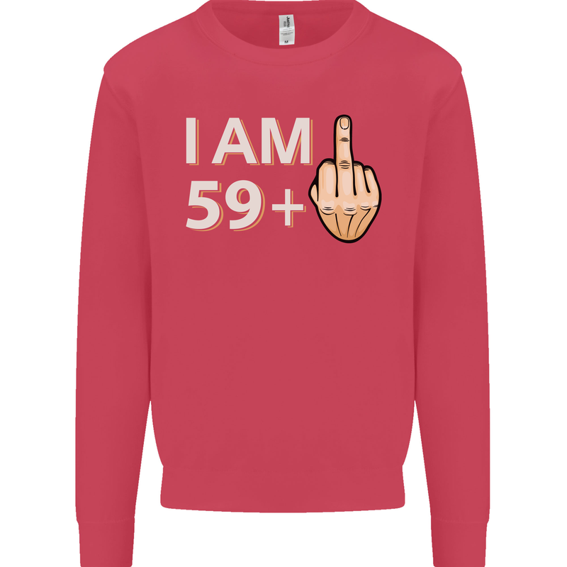 60th Birthday Funny Offensive 60 Year Old Mens Sweatshirt Jumper Heliconia