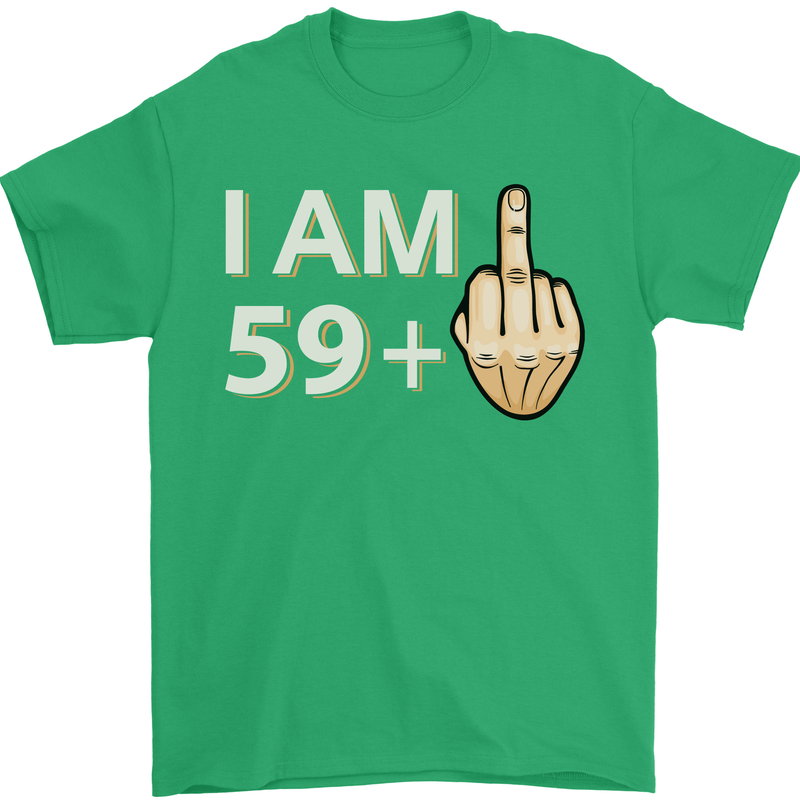 60th Birthday Funny Offensive 60 Year Old Mens T-Shirt 100% Cotton Irish Green