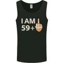 60th Birthday Funny Offensive 60 Year Old Mens Vest Tank Top Black