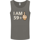 60th Birthday Funny Offensive 60 Year Old Mens Vest Tank Top Charcoal