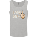 60th Birthday Funny Offensive 60 Year Old Mens Vest Tank Top Sports Grey