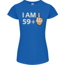60th Birthday Funny Offensive 60 Year Old Womens Petite Cut T-Shirt Royal Blue