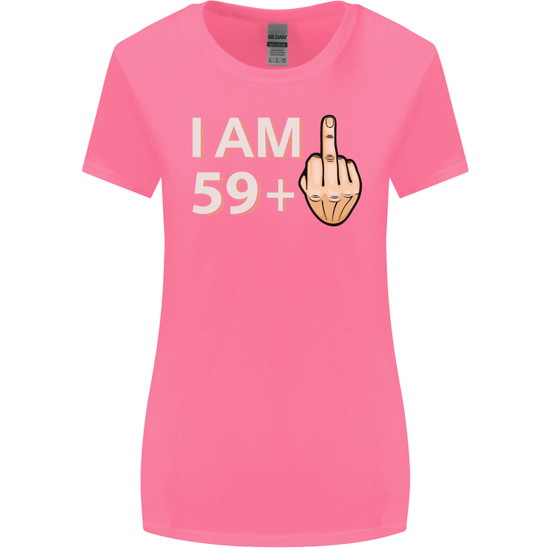 60th Birthday Funny Offensive 60 Year Old Womens Wider Cut T-Shirt Azalea