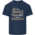 60th Birthday Queen Sixty Years Old 60 Mens Cotton T-Shirt Tee Top Navy Blue