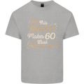 60th Birthday Queen Sixty Years Old 60 Mens Cotton T-Shirt Tee Top Sports Grey