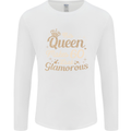 60th Birthday Queen Sixty Years Old 60 Mens Long Sleeve T-Shirt White