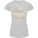 60th Birthday Queen Sixty Years Old 60 Womens Petite Cut T-Shirt Sports Grey