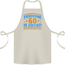 60th Birthday Turning 60 Is Great Year Old Cotton Apron 100% Organic Natural
