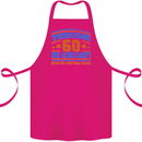60th Birthday Turning 60 Is Great Year Old Cotton Apron 100% Organic Pink