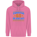 60th Birthday Turning 60 Is Great Year Old Mens 80% Cotton Hoodie Azelea
