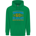 60th Birthday Turning 60 Is Great Year Old Mens 80% Cotton Hoodie Irish Green