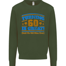 60th Birthday Turning 60 Is Great Year Old Mens Sweatshirt Jumper Forest Green