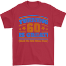 60th Birthday Turning 60 Is Great Year Old Mens T-Shirt Cotton Gildan Red