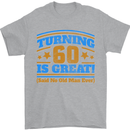 60th Birthday Turning 60 Is Great Year Old Mens T-Shirt Cotton Gildan Sports Grey