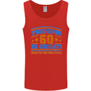 60th Birthday Turning 60 Is Great Year Old Mens Vest Tank Top Red