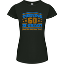 60th Birthday Turning 60 Is Great Year Old Womens Petite Cut T-Shirt Black