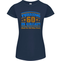 60th Birthday Turning 60 Is Great Year Old Womens Petite Cut T-Shirt Navy Blue