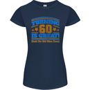 60th Birthday Turning 60 Is Great Year Old Womens Petite Cut T-Shirt Navy Blue