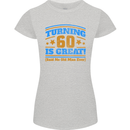 60th Birthday Turning 60 Is Great Year Old Womens Petite Cut T-Shirt Sports Grey