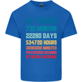 61st Birthday 61 Year Old Mens Cotton T-Shirt Tee Top Royal Blue
