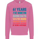 61st Birthday 61 Year Old Mens Sweatshirt Jumper Azalea