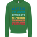 61st Birthday 61 Year Old Mens Sweatshirt Jumper Irish Green