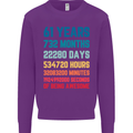 61st Birthday 61 Year Old Mens Sweatshirt Jumper Purple