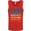 61st Birthday 61 Year Old Mens Vest Tank Top Red