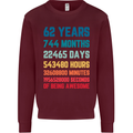 62nd Birthday 62 Year Old Mens Sweatshirt Jumper Maroon