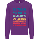 62nd Birthday 62 Year Old Mens Sweatshirt Jumper Purple