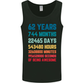 62nd Birthday 62 Year Old Mens Vest Tank Top Black