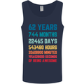62nd Birthday 62 Year Old Mens Vest Tank Top Navy Blue